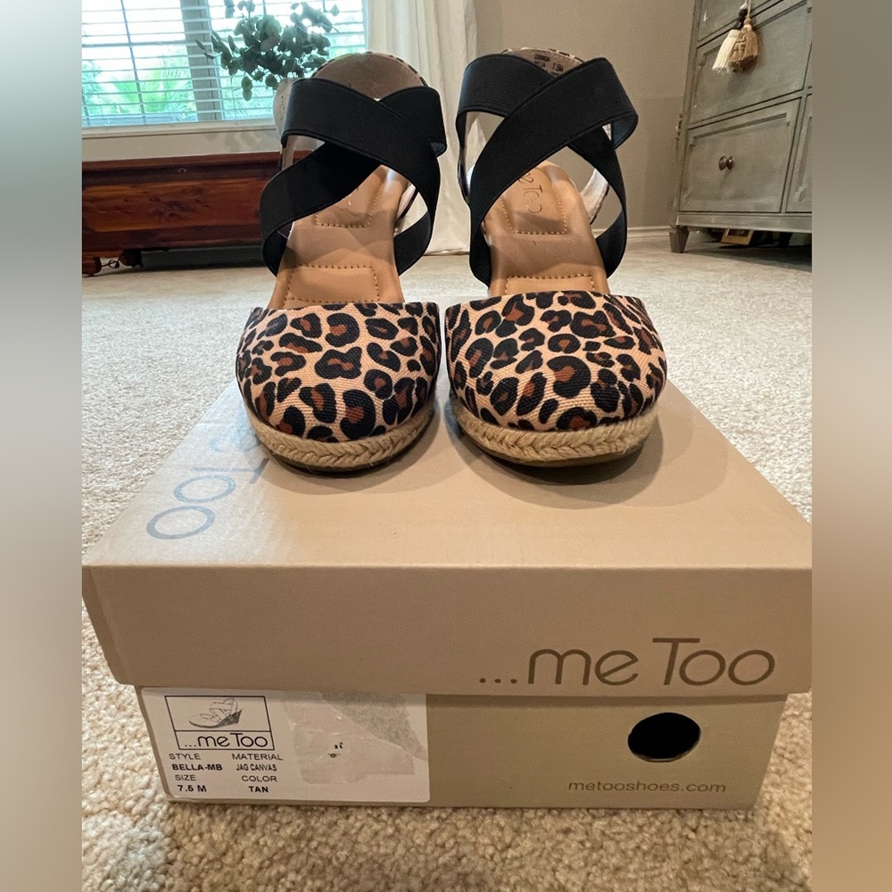 Me Too Leopard Print Wedges - Picture 5 of 8